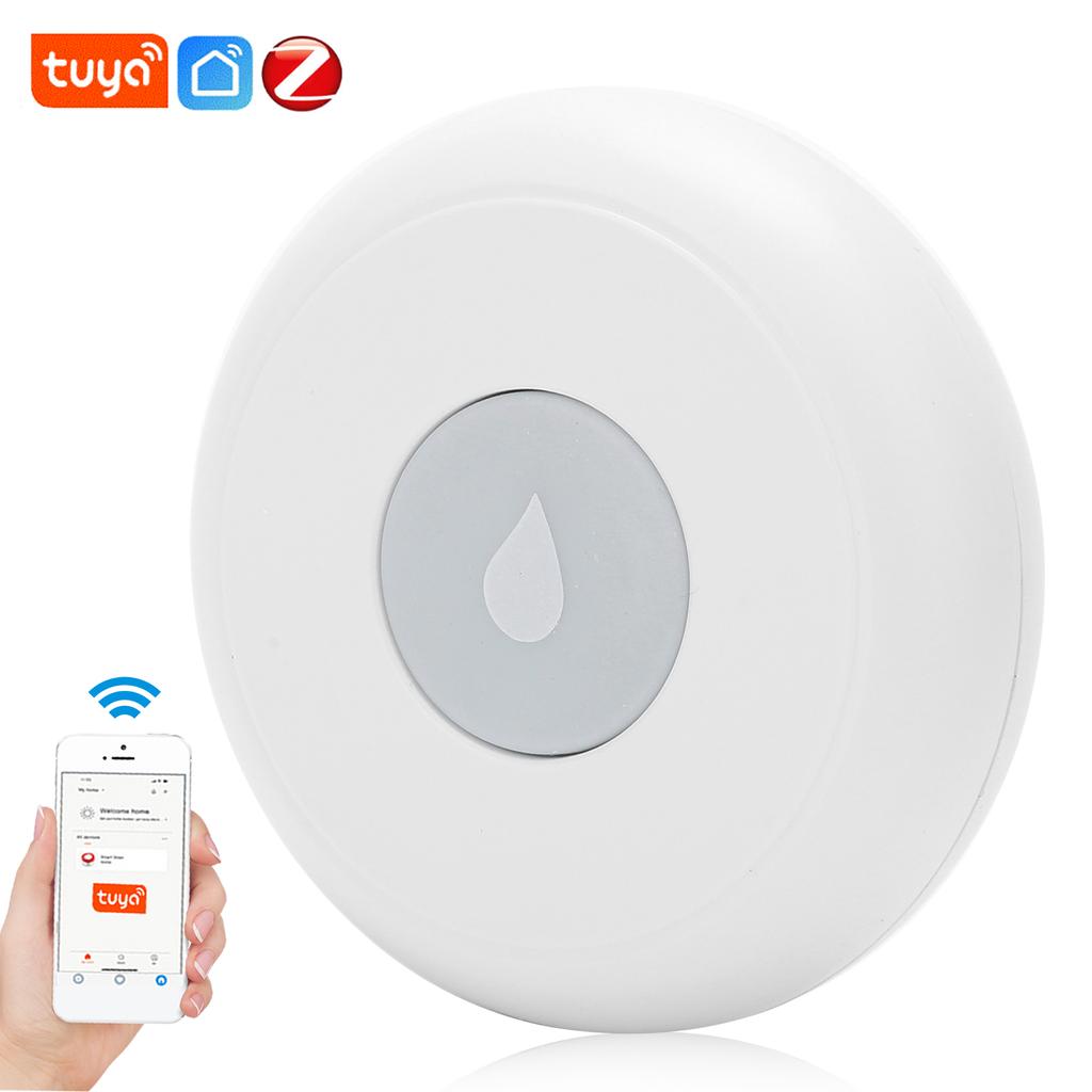 Water Leak Detector Zigbee Wireless Intelligent Linkage Alarm for Tuya Kitchen Living Room