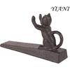 Door Stopper- 10015651-V1-Cast Iron Cat Scratching Door Stopper (Set of 1)