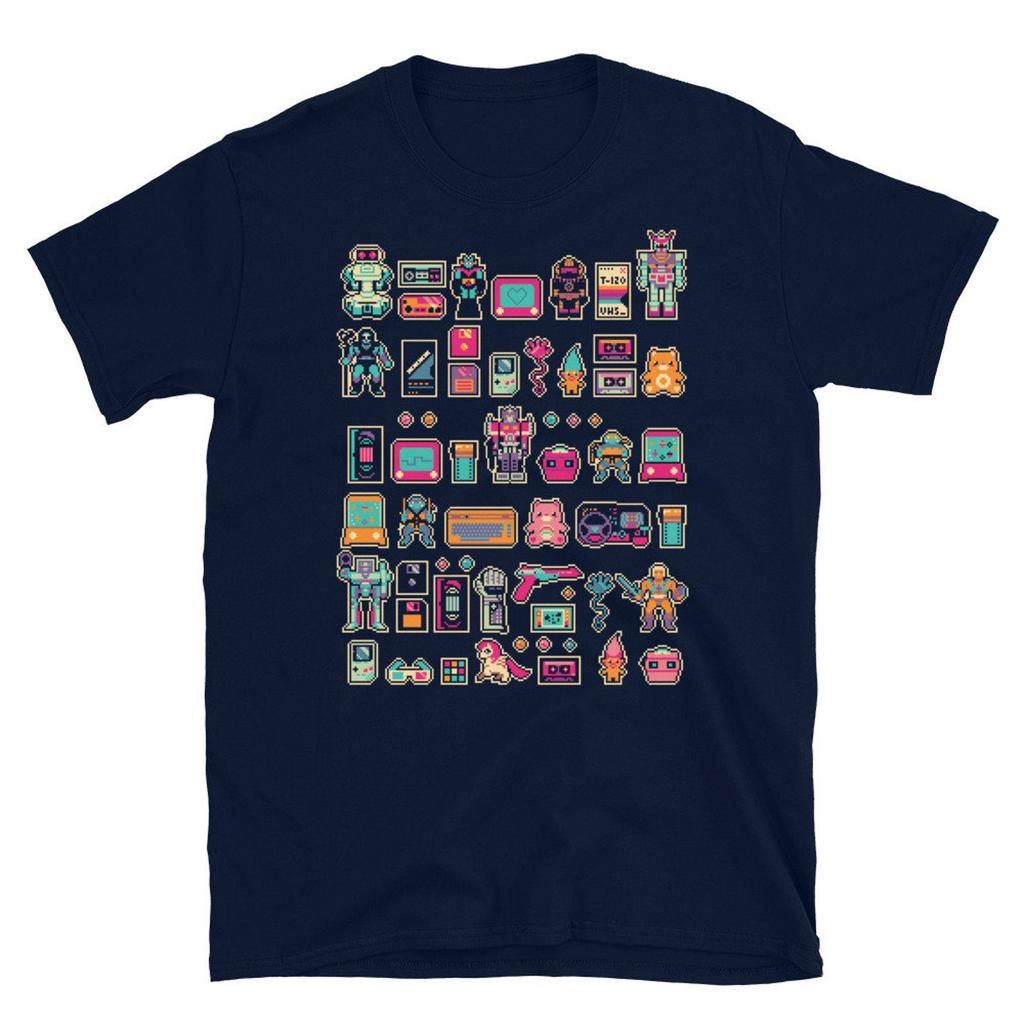 8-BIT 80's Pixel Unisex T-Shirt and kids shirt