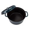 Staub Pico Cocotte Round 28cm La Mer 1102837 Two Handed Pot Enamel Pot Rund Brater La Mer Pico Cocotte Stylish Pot Cookware Kitchen Supplies [Staub]