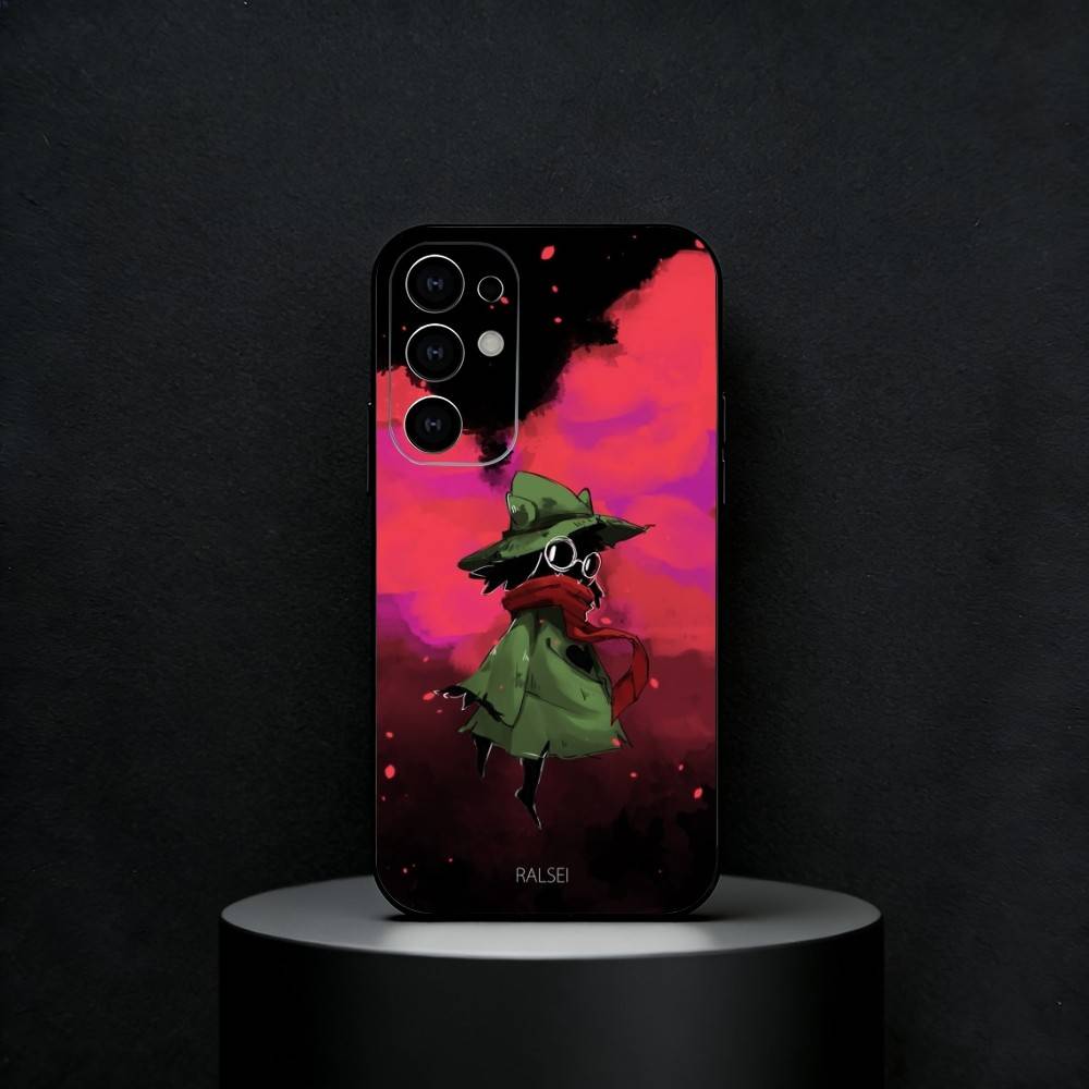 Игровой чехол для телефона D-Deltarune Kris для Samsung S25, S24, S23, S22, S21, S20, Plus, Fe, Lite, Другие Черный Чехол