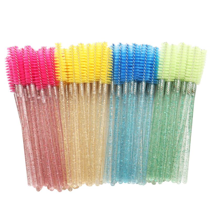 50Pcs/pack Eyelash Brush Disposable Eye Lashes Comb Applicator Makeup Tools Mascara Extension Comb Wands Brushes