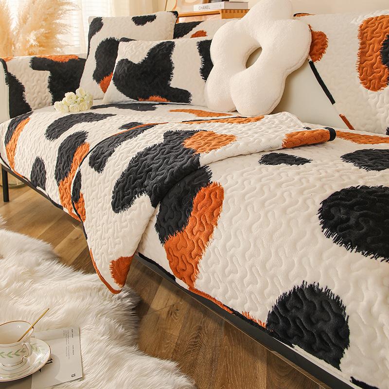 Four Seasons Universal Milk Fiber Диванная подушка Утолщенный Чехол для дивана Плюшевый Чехол Полотенце Зима