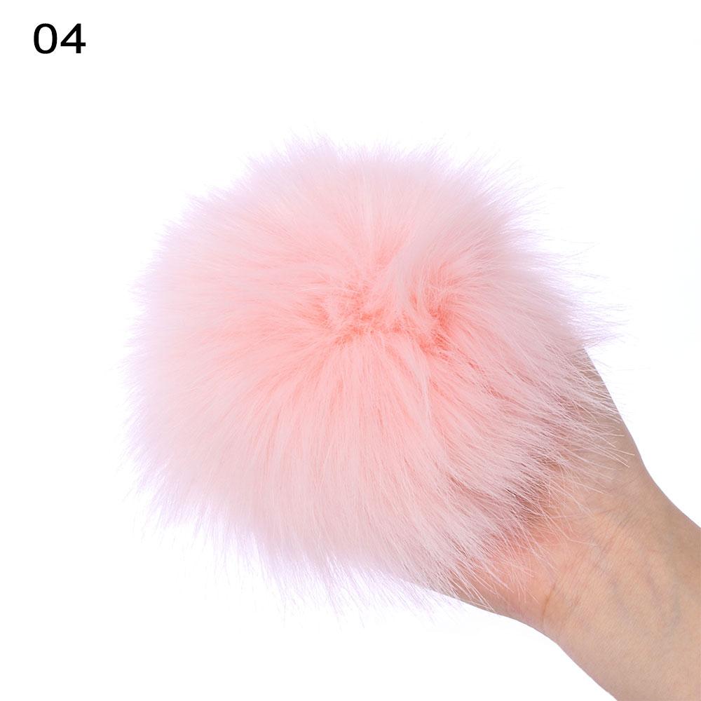 15 см модные шапки-бини с помпоном меховой помпон Skullie вязаная шапка имитация