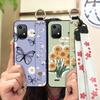 Oil Painting Flower Phone Case For UMIDIGI Bison X20 Wristband Wrist Strap Kickstand Soft Case Ring Protective Durable