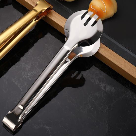 Сервировочные щипцы из нержавеющей стали Щипцы для шведского стола Щипцы для пасты, салата, колбасы, выпечки, спагетти Удобные кулинарные щипцы