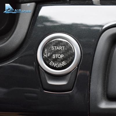 For BMW E70 E71 F25 F26 F01 F20 F21 F30 F10 Carbon Fiber Engine Start Ignition Button Cover Stickers, Interior Trim Accessories