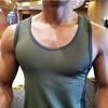 Men's Breathable Quick-drying Sleeveless Tank Sports Fitness Tops Running Basketball Vest Training T-shirt Compression Base Layer Undershirts Tee