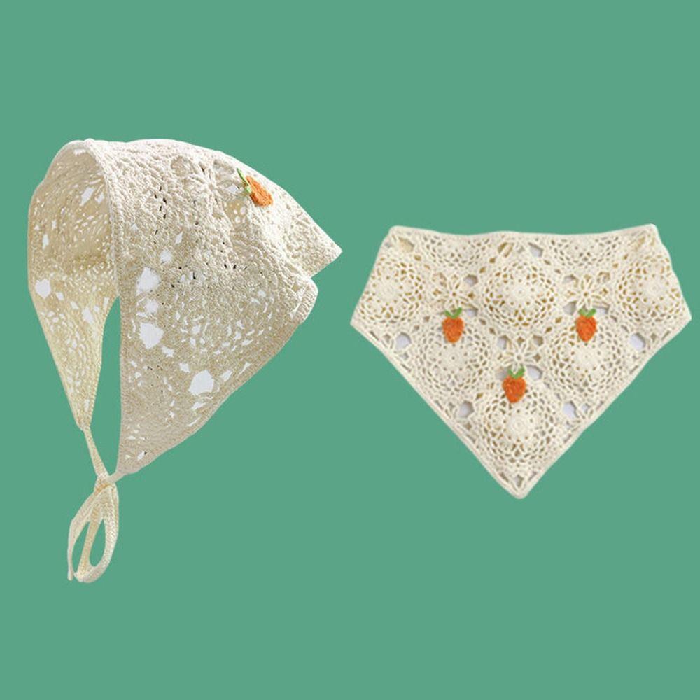 Cute Headbands Japanese Retro Headwear Fashion Hollow Triangle Scarf  Women