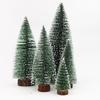 Green Snowflake Pine Needle Mini Christmas Tree - PVC Tabletop, Sizes: 10-30cm