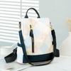 Contrast Color Backpack Women Large Capacity Travel Backpack