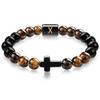 JYL TS Bracelet Men's  Beads Evokes Vintage Style & Strength