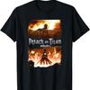 Attack On Titan Key Art Flaming Attack Scene AOT Anime T-Shirt