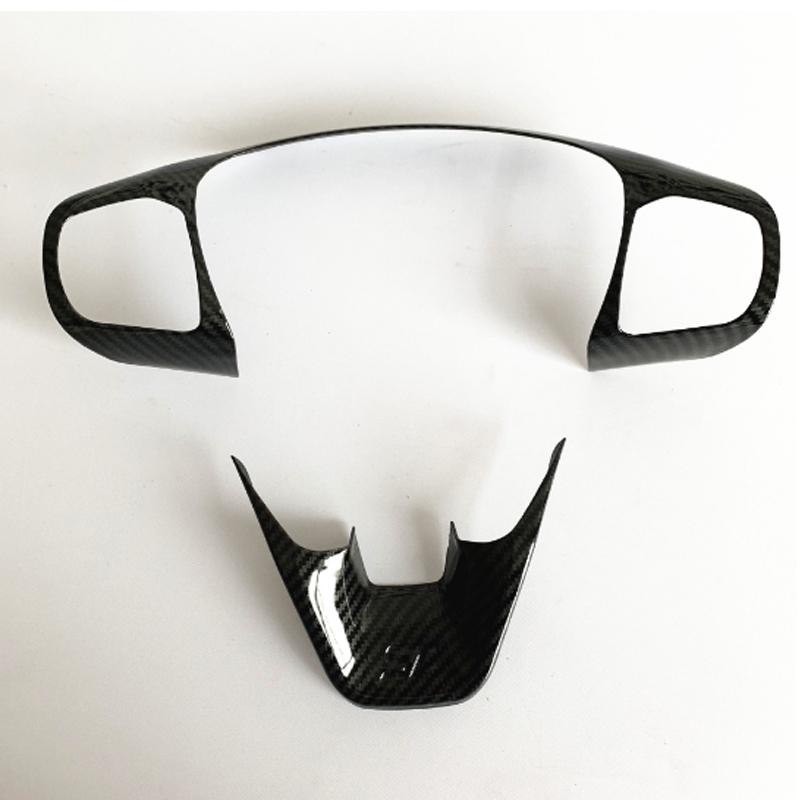 Для Ford Fiesta MK8 2017 2018 2019 аксессуары ABS углеродное волокно ST автомобильный руль отделка рамка кнопки управления