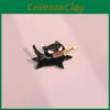 Charming Brooch Cat Stylish Alloy Pin With Playful Cartoon Character Design