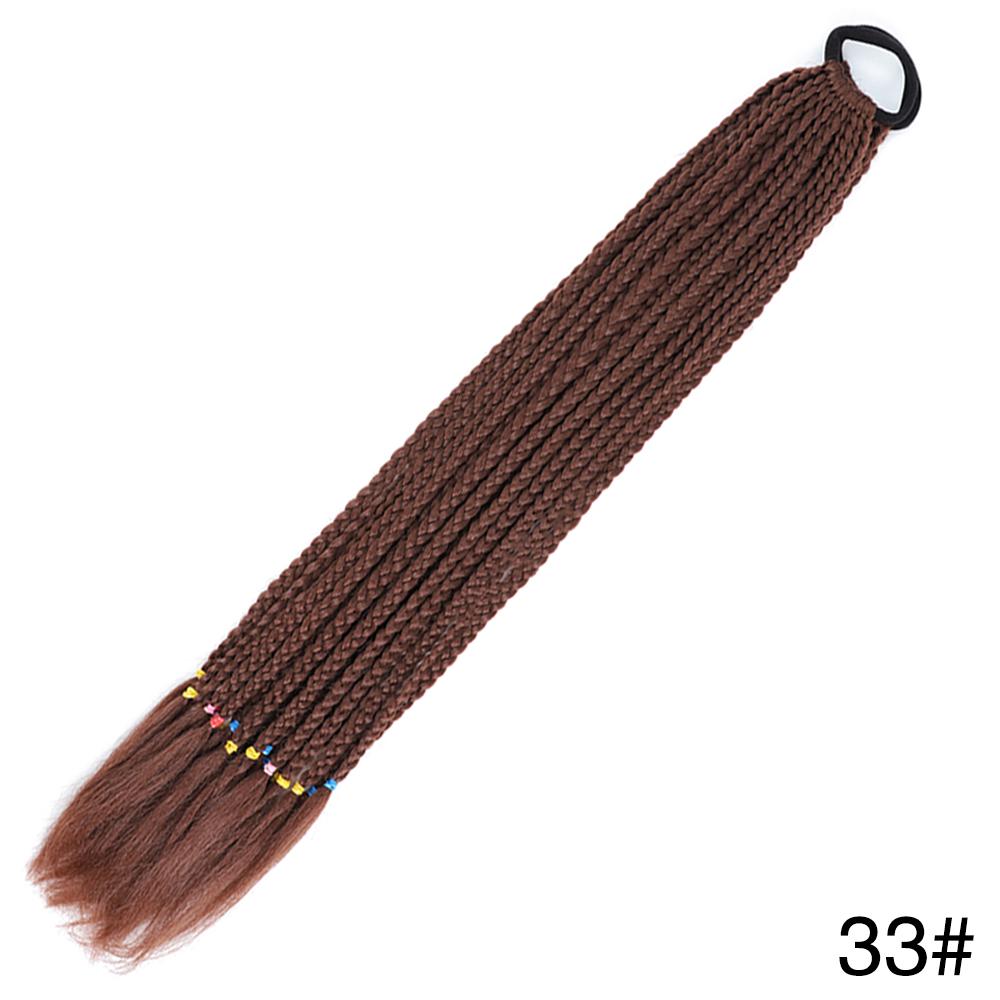 MERISIHAIR Синтетические длинные прямые градиентные цвета, грязный плетеный хвост, эластичная резинка, плетение, конский хвост, наращивание волос для девочек