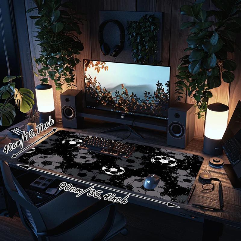 1PC Soccer ball Oversized Mouse Pad - Non-Slip Rubber Base Perfect for Office School Esports Home Decor Desk Mat 263A