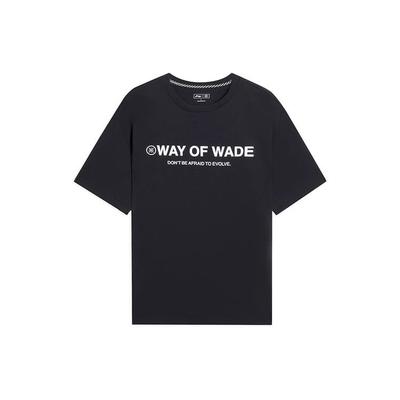 Wade Series однотонная футболка с круглым вырезом и буквенным принтом, мужские топы, черный AHSS809-1