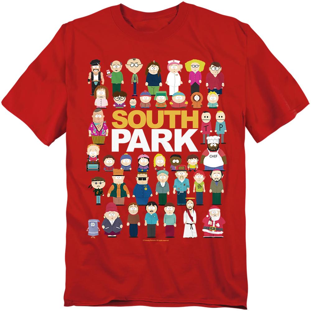 South Park Unisex Adult Full Cast T-Shirt
