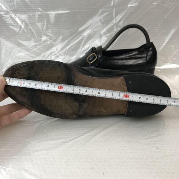 GINZA-1897-TOKYO FUTABAYA Кожаные лоферы-монки 23.0 Черные деловые туфли(ИСПОЛЬЗОВАЛ)