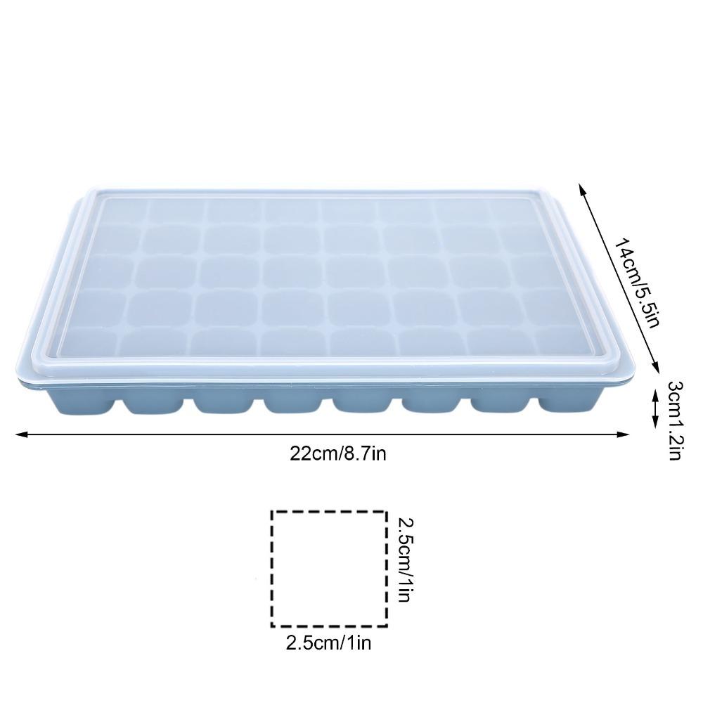 40 Cavity Silicone Ice Cube Tray Square Shape Candy Mold Multi-Use Ice Cube Mold Cocktail Making