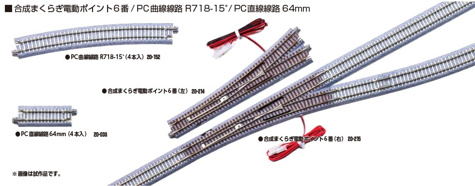KATO PC Straight Track 64mm Model Railway Supplies (4 pieces) - 20-038
