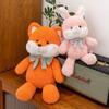 Плюшевая игрушка Мишка Тедди Овечка Лиса Кролик в клетку с бантом Мягкая игрушка Чучело животное Подарок Кукла