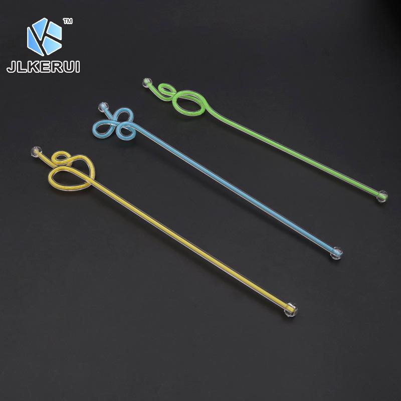 Цветные акриловые палочки для коктейлей - Креативные мешалки для напитков