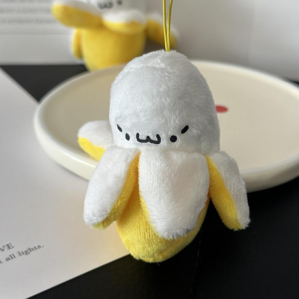 Adorable Plush Peeled Banana Pendant Doll – Perfect Accessory or Bestie Gift