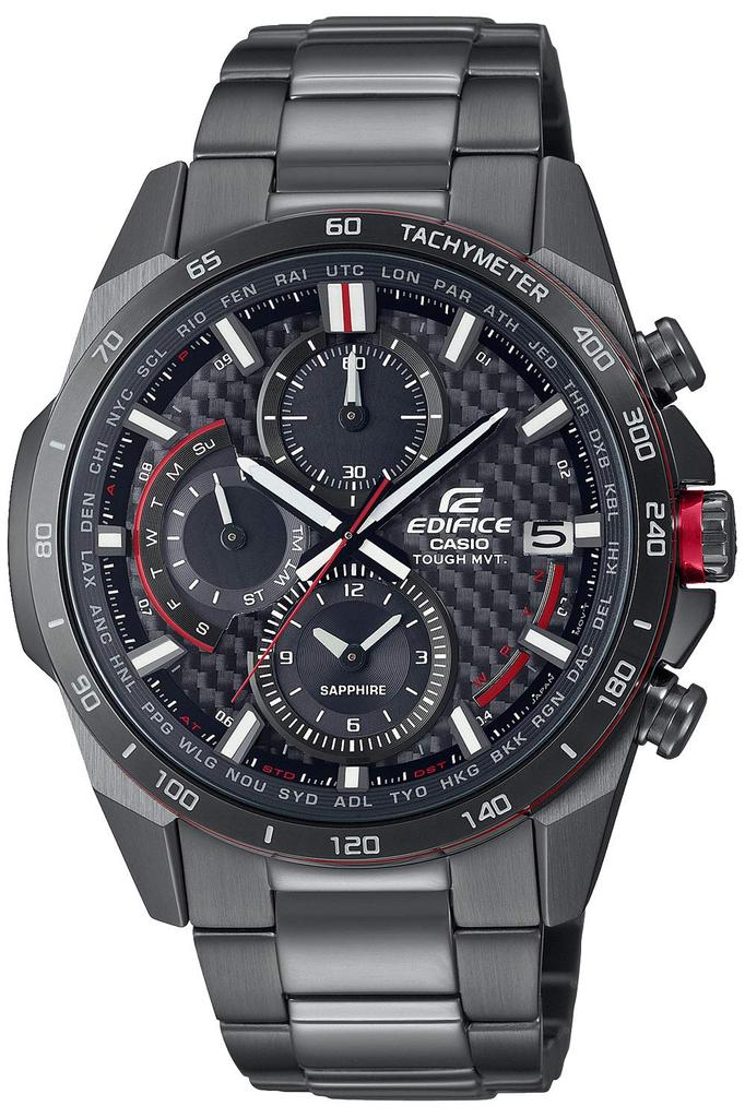Мужские радиоуправляемые солнечные часы Casio Edifice EQW-A2000DB-1AJF / -A2000DC-1AJF, серебристые/коричневые, оригинальный японский продукт