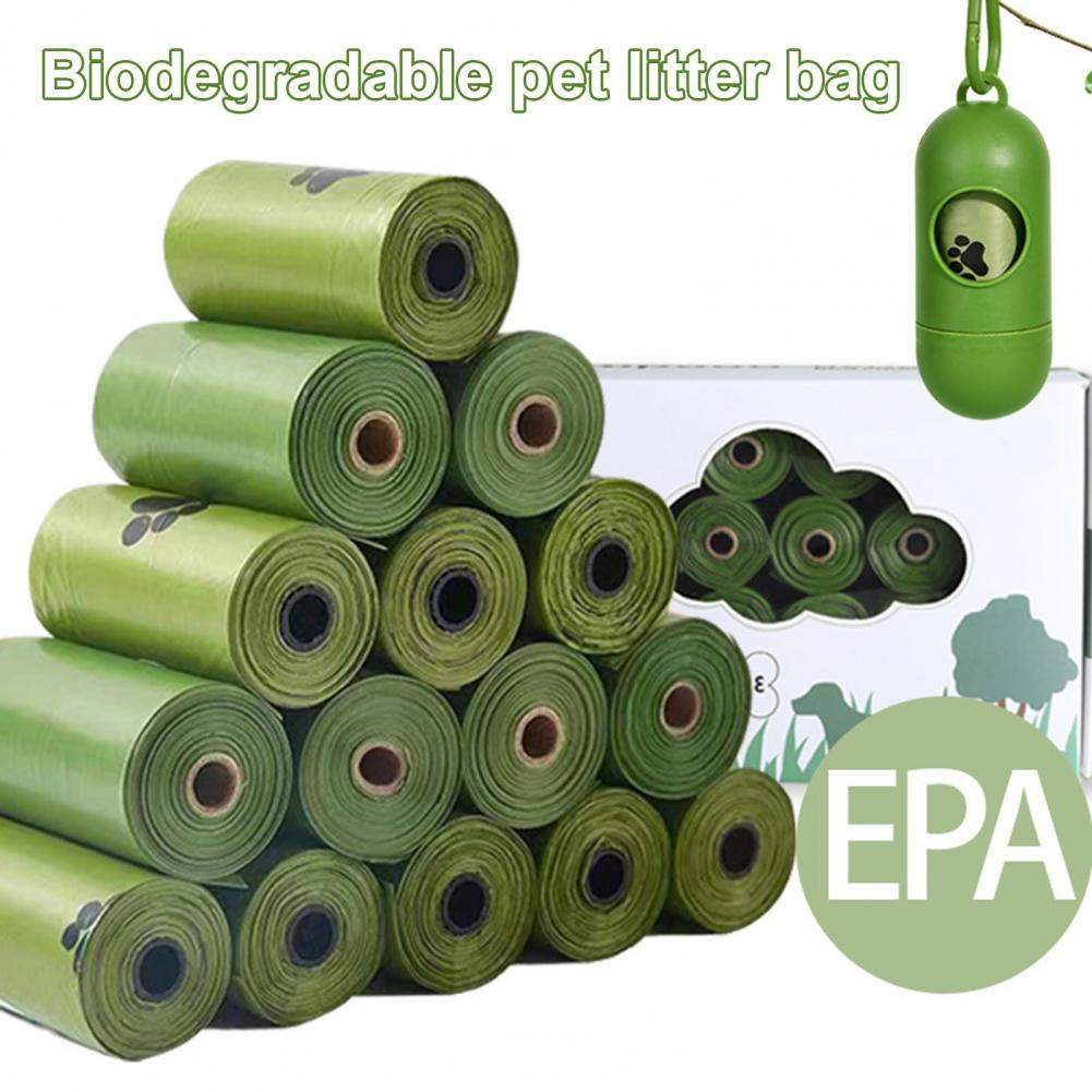 Мешки для собачьих какашек Прочные герметичные мешки для собачьих какашек с ароматом для домашних животных 180 шт. 12 рулонов / 390 шт. 26 рулонов Прочные для кошек