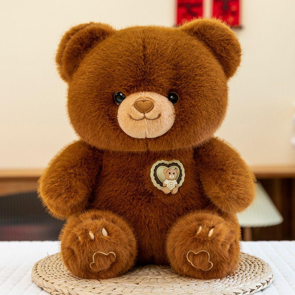 Simulation Bear Stuffed Animal Toy Soft Stuffed Bear Plushie Doll Bear Plush Toy Children Girl