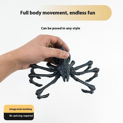 3D-печатная игрушка-симуляция паука, подвижные суставы, креативная модель, настольное украшение, коллекция, украшения, подарок