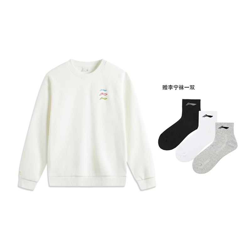 Свитшот Li Ning Sports Life Collection Унисекс Цвет: Слоновая кость AWDUG03-2
