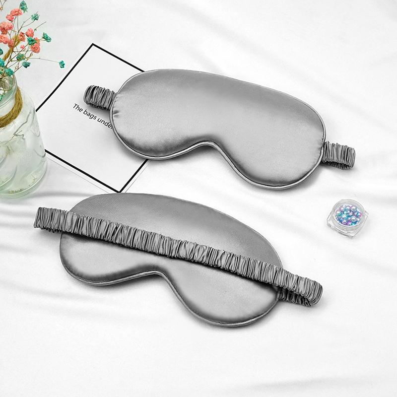 Eye Mask For Sleeping Silk Cover With Elastic Strap Effective Shading Blindfold For Women Men Travel Eyepatch Relax Eyeshade