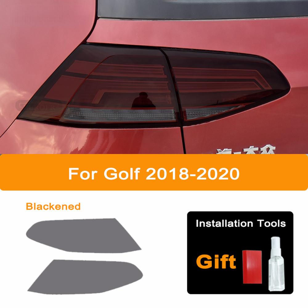 Высокое разрешение для Volkswagen VW Golf 7 8 MK7 2014-2025 Автомобильная фара черная защитная пленка задний фонарь прозрачная наклейка TPU