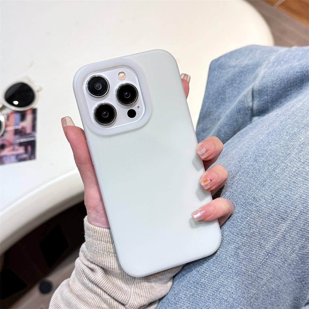 Роскошный Чехол из Жидкого Силикона Конфетного Цвета для iPhone 16 15 14 13 12 Pro Max Puls 11 Мягкий Ударопрочный Бампер Матовое Покрытие