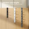 Wall-mounted Door Hanger Hooks Traceless Hanging Rack Metal Hooks  for Clothes Bag Caps Purse