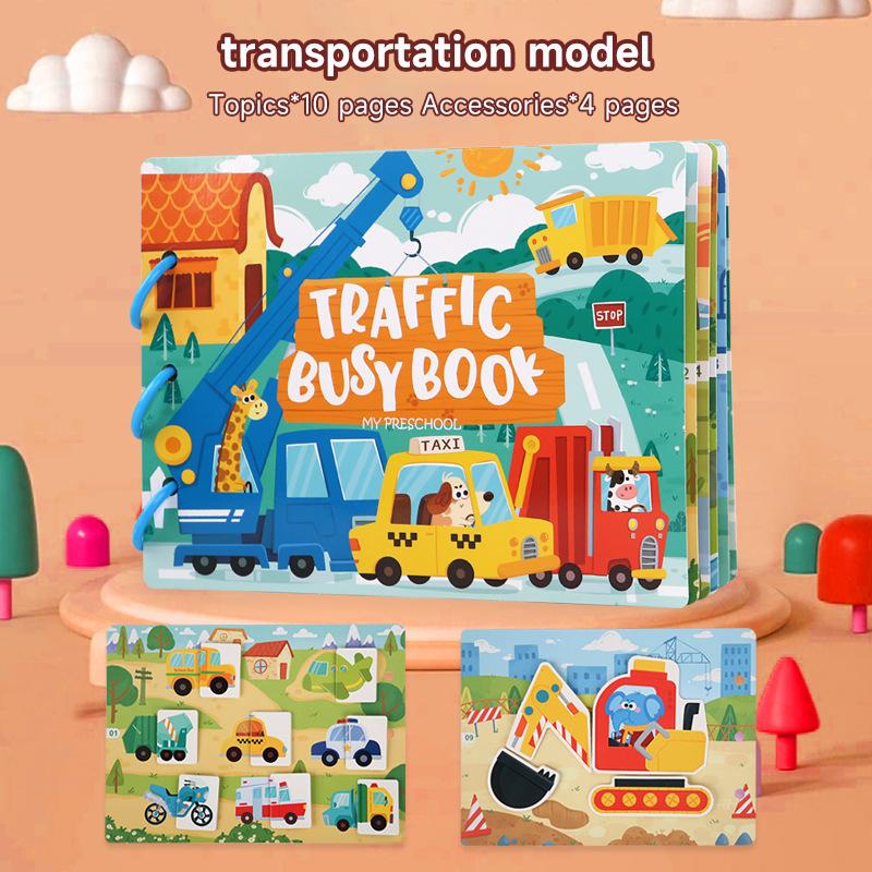 Тихая занятая книга для малышей Монтессори Волшебная наклейка Игрушка Паста Чтения Цифры Сопоставление Головоломка Игра Дети Просветление Игрушки Подарки