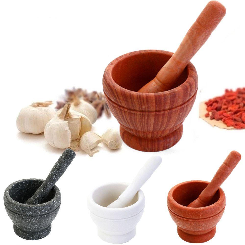 Mixing Grinding Crusher Bowl Garlic Herb Spice Garlic Press Manual Grinder Kitchen Cooking Tools