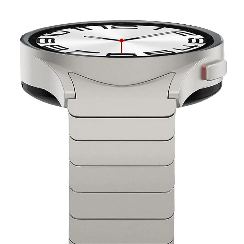 Bracelet for Samsung galaxy watch 8 7 6 4 classic 46mm 47 43mm band no gaps stainless steel strap for watch 4 5 pro 44mm 40 45mm