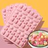 Mix Fruit Animal Silicone Chocolate Mold Rabbit Fish Fudge Candy Jelly Mould Geometric Heart Cake Decor Baking Ice Tray Gifts