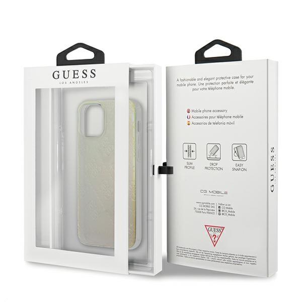 Guess Guhcp12S3D4Girbl Iphone 12 Mini 5,4 Opalowy/Iridescent Hardcase 4G 3D Pattern Collection