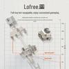 LOFREE OE918 Маленький Квадратный Трехрежимный Механический Клавиатурно-Мышиный Набор с Горячей Заменой