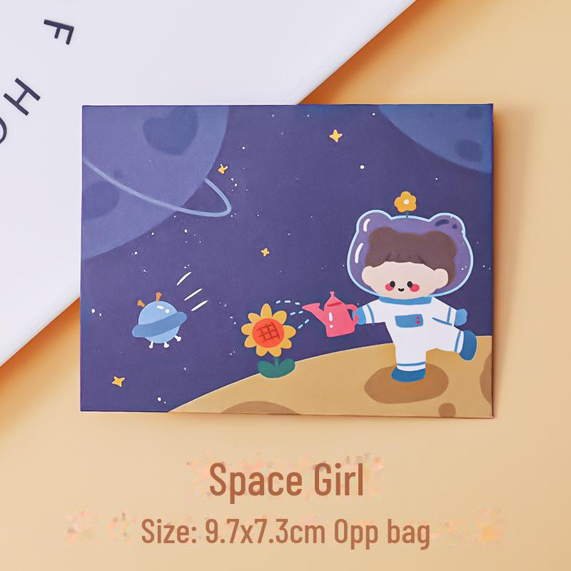 «Мультяшная складная поздравительная открытка-конверт на день рождения школьников, послание, исповедь на Танабата и благословение»