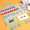 Addition Wooden Numerical And Subtraction Mathematical Operation Board Kid Toy