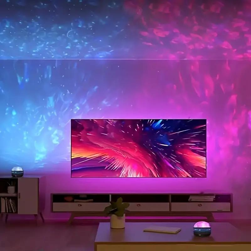 1 шт. RGB проекционный ночник, светодиодная настольная лампа, сценическое освещение для дискотеки, домашний кинотеатр, потолок, декор комнаты, рождественский подарок, питание от USB