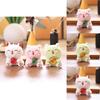 Cute Cat Plush Keychain With Pp Cotton Filling For Car Bags And Backpack Decor