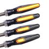 4PCS Motorcycle 12 LED Turn Signal Indicator Blinkers Light Amber