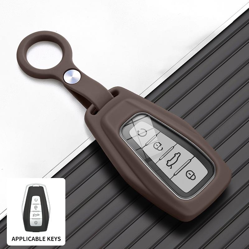 Держатель для ключей автомобиля для Geely Emgrand Preface Boyue Starray Monjaro Atlas Vision Okavango Tugella Минималистичный чехол-обложка для автомобильного ключа